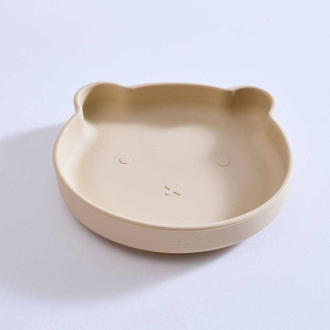 Milk Addict Silicone Bear Suction Plate Sand